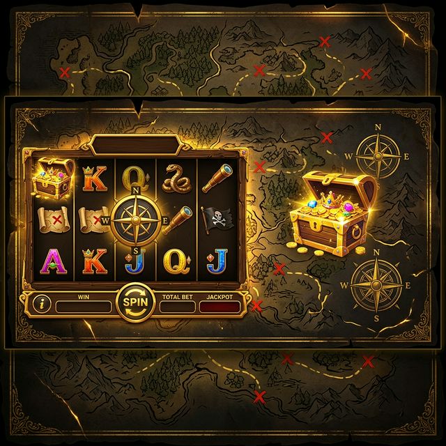 Treasure Map Jackpot slot game